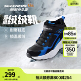 Skechers斯凯奇儿童秋冬休闲男女童二棉鞋轻质加绒保暖靴405222L/302583L 男童/黑色/宝蓝色/BKRY 34