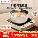 小熊（Bear）电磁炉 电陶炉 家用煮茶火锅2200W大火力智能触控22档火力双环控火可定时无辐射电磁灶 DTL-D22A1