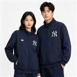 47美国版MLB外套夹克拉链卫衣秋衣男女情侣款 47brand出品 深蓝色-NY刺绣标 L (高175-185cm,体重65-80kg)