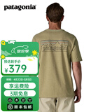 巴塔哥尼亚（Patagonia）男女情侣通勤短袖夏季P-6 Logo混纺棉休闲潮流户外透气T恤 38504 POGM M 170/180(CM)  70/80(KG)
