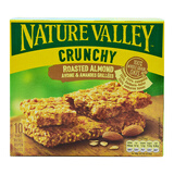 天然山谷进口香脆燕麦棒谷物棒能量棒代餐饼干42g*5小包 /盒NatureValley 扁桃仁味210g【26年11月到期】