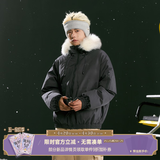 F426【赵露思同款】新国标90绒加厚大毛领工装派克连帽羽绒服 深灰色 S