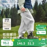 巴拉巴拉儿童裤子男童女童加绒加厚长裤2025秋冬束脚运动休闲裤亲子款时尚