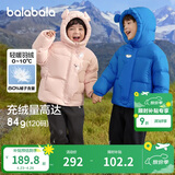 巴拉巴拉balaOne儿童羽绒服男童女童冬连帽外套保暖宝宝三防