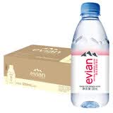 依云（evian）法国原装进口 天然矿泉水 330ml*24瓶 饮用水 中文整箱