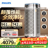 飞利浦（PHILIPS）空气净化器除甲醛烟味神器新房专业室内家用孕妇婴儿双风机杀菌净化机除螨尘花粉过敏原AC9008