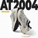 安踏（ANTA）AT2004复古休闲鞋男女同款2025秋冬新款情侣同款运动老爹鞋跑步鞋 【AT2004-男款】象牙白/银/基础黑-2 42 （男）/38（女）