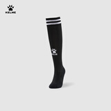 卡尔美（KELME）儿童长筒足球袜防滑毛巾底专业比赛训练运动高筒袜子 黑色