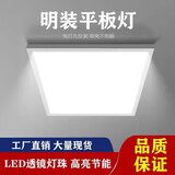 朗帝斯（LOWNDES） 明装面板灯长条吸顶灯办公室照明灯走廊过道长方形吸顶led平板灯 60W 100㎡内适用 6000lm 正方60*60公分