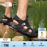 北面（The North Face）溯溪凉鞋男Explore Camp户外抓地透气舒适运动鞋26春夏上新|83NL KX7/黑色 43 /10