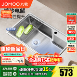 九牧（JOMOO）水槽304不锈钢厨房大单槽多功能水池洗菜盆洗碗盆 06677【75*45】不含龙头