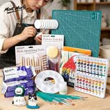 蒙玛特石塑粘土泥塑工具陶泥立体雕塑橡皮泥陶艺材料陶泥+实用套装CS-TNSY