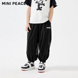 MiniPeace太平鸟童装夏新男童休闲长裤F1GBE2B04 黑色 140