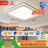 佛山照明客厅吸顶灯简约现代方形书房LED照明灯48W宇汐