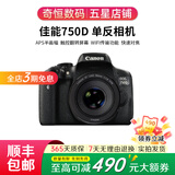 佳能/Canon 600D 700D 750D 760D 800D 850D二手单反相机新手学生入门旅游高清相机 750D+50/1.8 STM【小痰盂套机】 99新