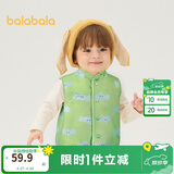 巴拉巴拉童装儿童马甲两面穿背心2025新款秋冬装羊羔绒上衣服男女宝宝衣服