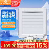 金羚（JINLING）窗式排气扇卫生间换气扇厨房排风扇电动百叶橱窗式 APC10-0-2DA