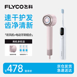 飞科（FLYCO）高速电吹风机FH6371钻石粉+电动牙刷T1灵动白