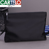 卡帝乐鳄鱼（CARTELO）男士手拿包手抓包手拎包夹包信封包大容量牛津纺布尼龙帆布休闲潮 大号