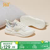 361°运动鞋女云舒3春夏季复古厚底休闲百搭通勤老爹鞋子女682316706-1