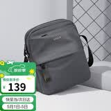 高尔夫GOLF单肩包男士休闲斜挎包男大容量牛津布防泼水轻便手机包学生随身小挎包运动男包5I797449J鸦灰