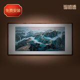 铜师傅 手工錾刻 铜雕画《众志成城》装饰画 玄关画 背景画 壁画 众志成城