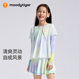 moodytiger【仙女家族】女童凉感T恤26年夏季新款儿童防晒速干长袖运动上衣