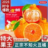 京地达正宗四川不知火丑橘桔子净重9斤单果85mm+新鲜丑橘子水果源头直发