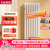 金旗舰 钢制水暖气家用自采暖散热器片卧室厨房客厅壁挂式防腐金刚系列 钢制60圆 600mm高