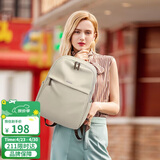 高尔夫（GOLF）双肩电脑包女15.6英寸笔记本电脑包女士双肩背包学生书包果仁杏色