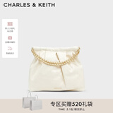 CHARLES&KEITH子母链条大容量流浪包托特包单肩斜挎包女包礼物CK2-40671449 【L号】Cream奶白色 L