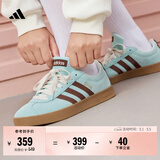 adidas「T头鞋」VL COURT复古休闲板鞋德训鞋男女阿迪达斯轻运动   浅闪光蓝/棕色/淡绿 (推荐女生买小半码)   41