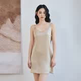 万事利真丝吊带睡裙100%桑蚕睡衣女家居服礼盒装送妈妈节日送礼礼物之夏