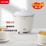 天际（TONZE）电炖锅 煲汤锅炖汤锅 电炖盅 婴儿煮粥锅bb煲 熬粥养生 家用陶瓷胆迷你炖锅  DDG-07DAD 0.6升