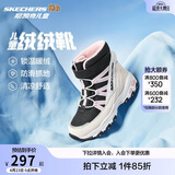 Skechers斯凯奇儿童绒绒靴儿童搭扣加绒靴子女童雪地靴保暖棉鞋664200L