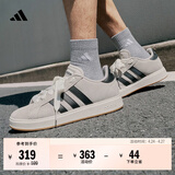 adidas「面包鞋」GRAND COURT BASE 00s休闲低帮板鞋男女阿迪达斯   奇迹矾土棕/黑色/汉玉白   40
