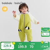 巴拉巴拉童装婴儿连体衣秋冬宝宝外出抱衣哈衣爬服珊瑚绒男童女童婴童衣服