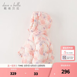 戴维贝拉（DAVE＆BELLA）儿童羽绒服女童上衣男童羽绒衣冬装新款宝宝衣服保暖小童外套 小兔印花【现货】DB4238127 100 cm（建议身高90-100cm）