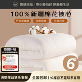 源生活 棉花被子 100%新疆纯棉被 单人春秋被芯垫盖两用被 6斤180*200cm