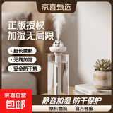 加湿器家用充电便携式办公室桌面空气香薰喷雾家用静音卧室宿舍学生矿泉水加湿车载usb 【充电款-白米奇】+水瓶/大喷雾/温馨夜灯/防干烧
