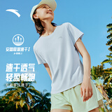 安踏速干T丨跑步运动T恤女夏季新款正肩修身透气健身短袖上衣