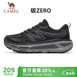 骆驼（CAMEL）碳zero风速2全地形慢跑步女鞋运动鞋子 X25B09L7018 黑/寒冷灰 40