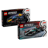 乐高（LEGO）乐高赛车77243RB20 F1车队+77244梅赛德斯AMG F1