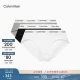 Calvin Klein内衣男士三条装简约提花腰边ck舒适顺滑棉质微弹贴身三角内裤男 998-太空黑/椰青灰/月光白 3条 S