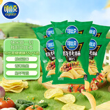 可比克烧烤味薯片55g*6包袋装办公室休闲零食小吃大礼包膨化食品