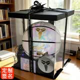 汤漫科比发光夜光篮球生日礼物男生高端实用礼物男孩专用儿童篮球定制 [透明盒款]科比传奇白【夜光+反光】买一送7 7号标准款【成人及青少年适用】