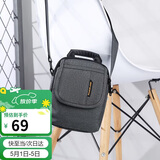 高尔夫GOLF单肩包男士休闲帆布迷你斜挎包防泼水潮流帆布包百搭小包随身挂包时尚手机包5I596335J灰色