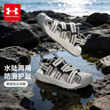 安德玛（Under Armour）儿童凉鞋春夏季男女中大童软底防滑运动户外溯溪干湿两穿包头凉鞋