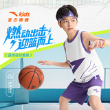安踏男童套装儿童篮球训练服2026夏运动套装背心短裤速干衣A52621204