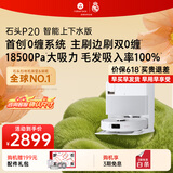 石头P20  扫地机器人扫拖一体 智能上下水 自动集尘洗拖布烘干补水擦地拖地 P20系列品 P20 上下水